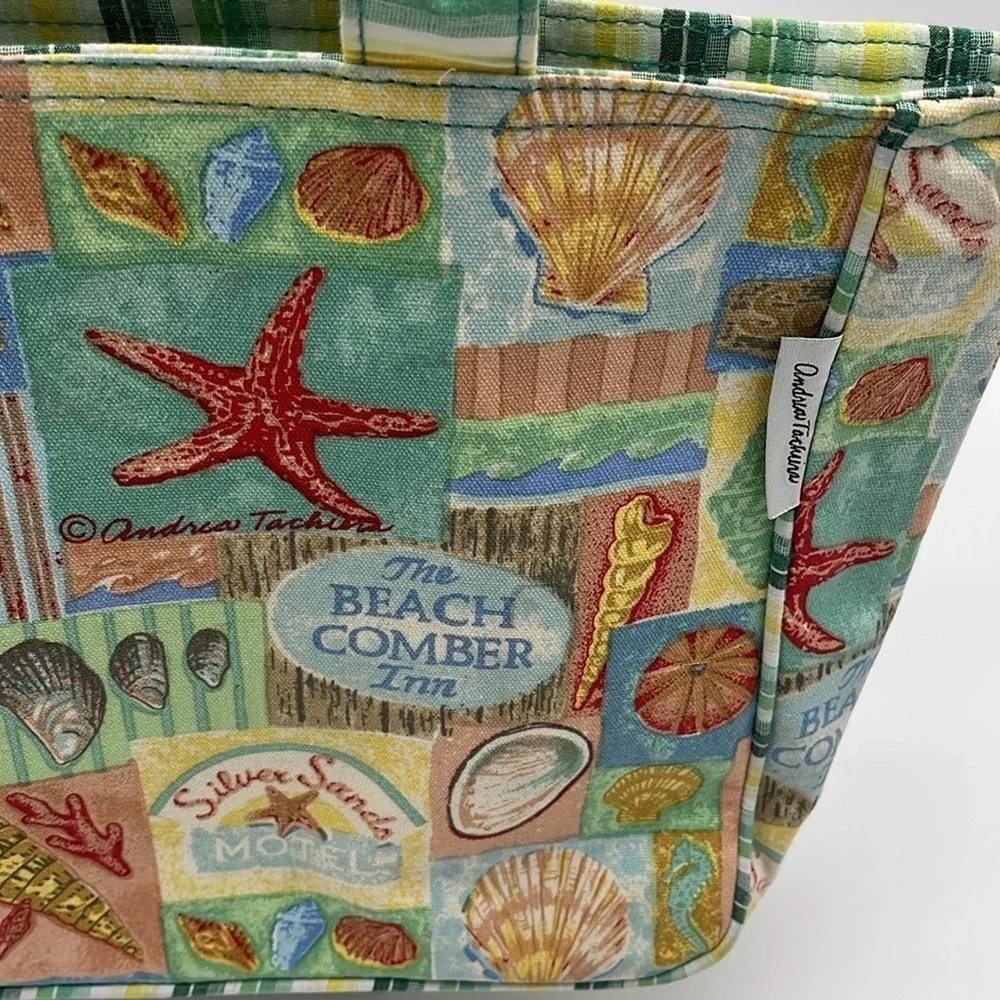 Andrea Tachiera Beach Comber Artistic Knot Tote Bag